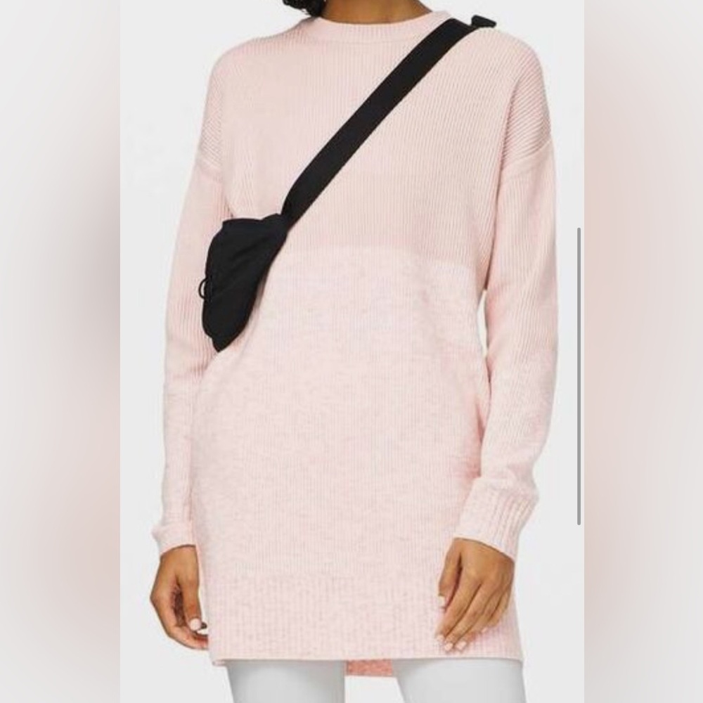 NWOT Lululemon med Restful Intention Sweater Dress Pink Bliss Heathered Bliss